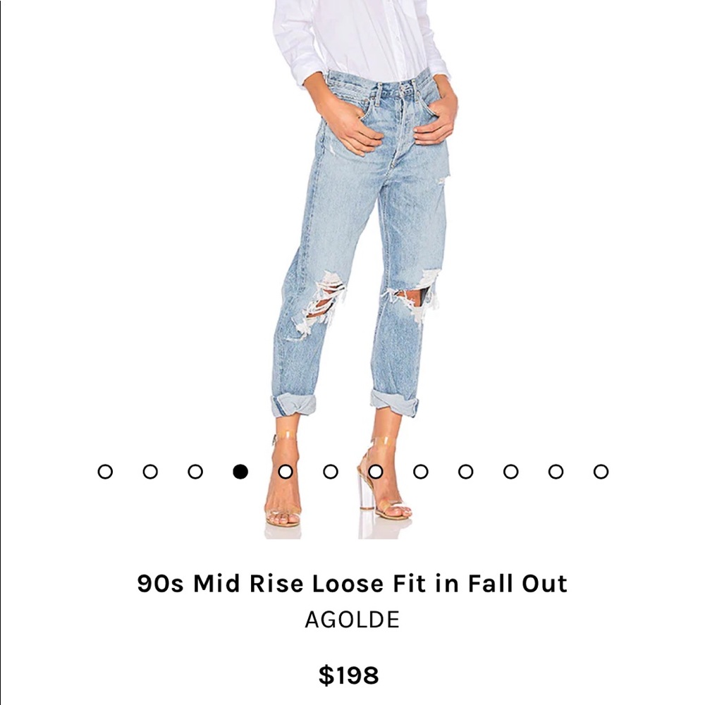 AGOLDE 90s Mid Rise Loose in Fall Out